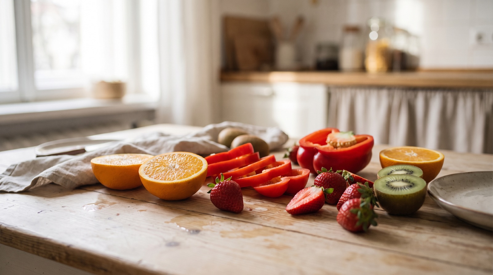 Vitamin C und Kollagen: Warum das Vitamin für straffe Haut zählt